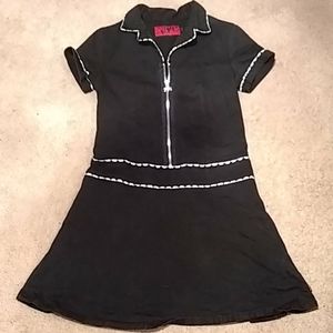 TRIPP, black dress, skull zip, size medium